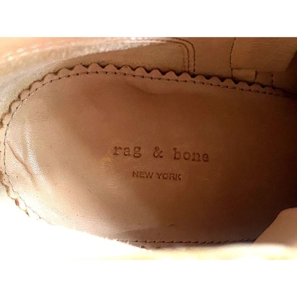 Rag & Bone Margot $325 Women's Ankle Booties Boots Size EU 41 US 11 Suede Tan - Picture 13 of 13